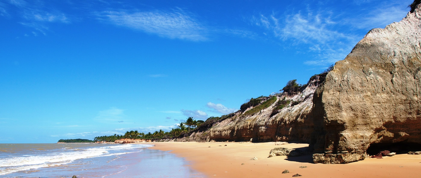 As praias mais bonitas do  <strong>Brasil</strong>